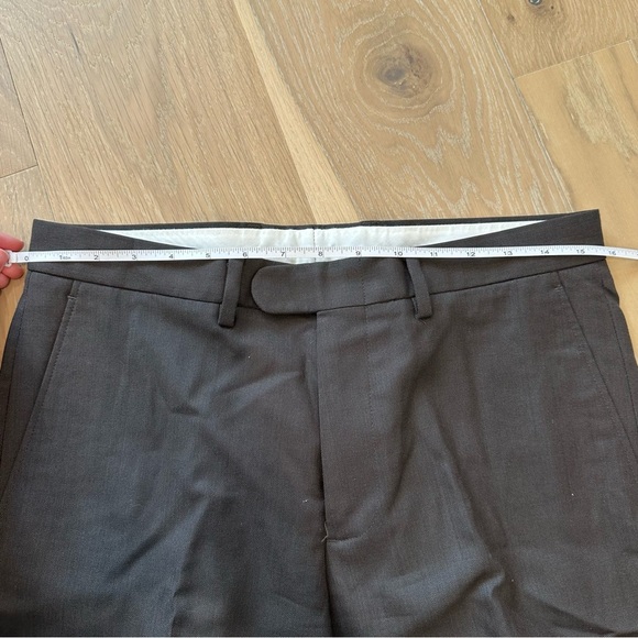 J Crew Bowery Wool Trouser Pants 30x29 Business Office Brown Nice Formal Slacks - Picture 8 of 9